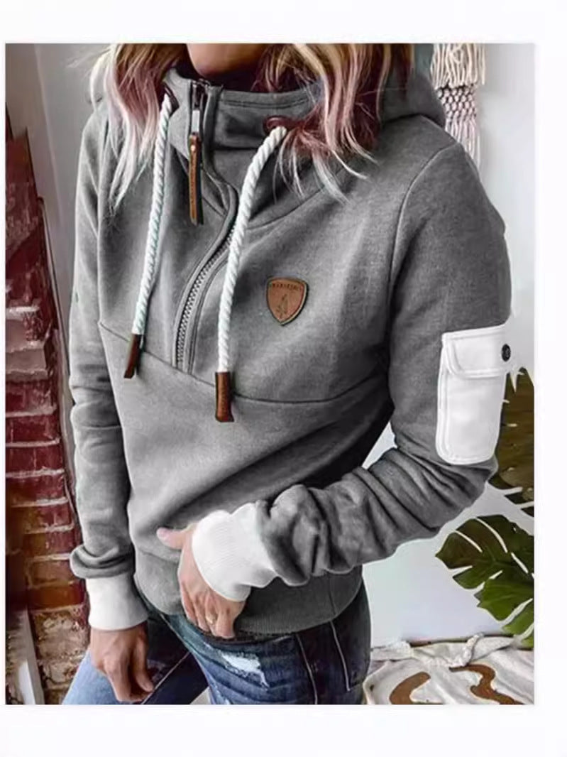 Half Zipper Sweater For Women