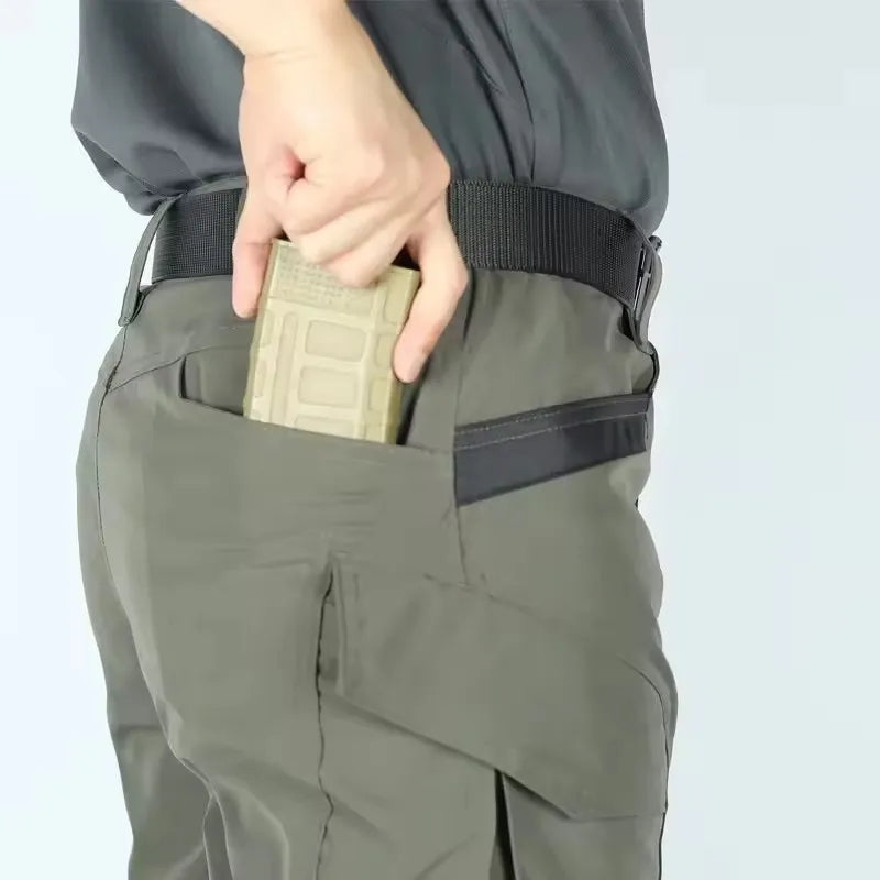 Outdoor Summer Tactical Pants Wear Resistant Workwear Pant Multi-pocket Cargo Pants Lightweight Hunting Training Casual Jogging