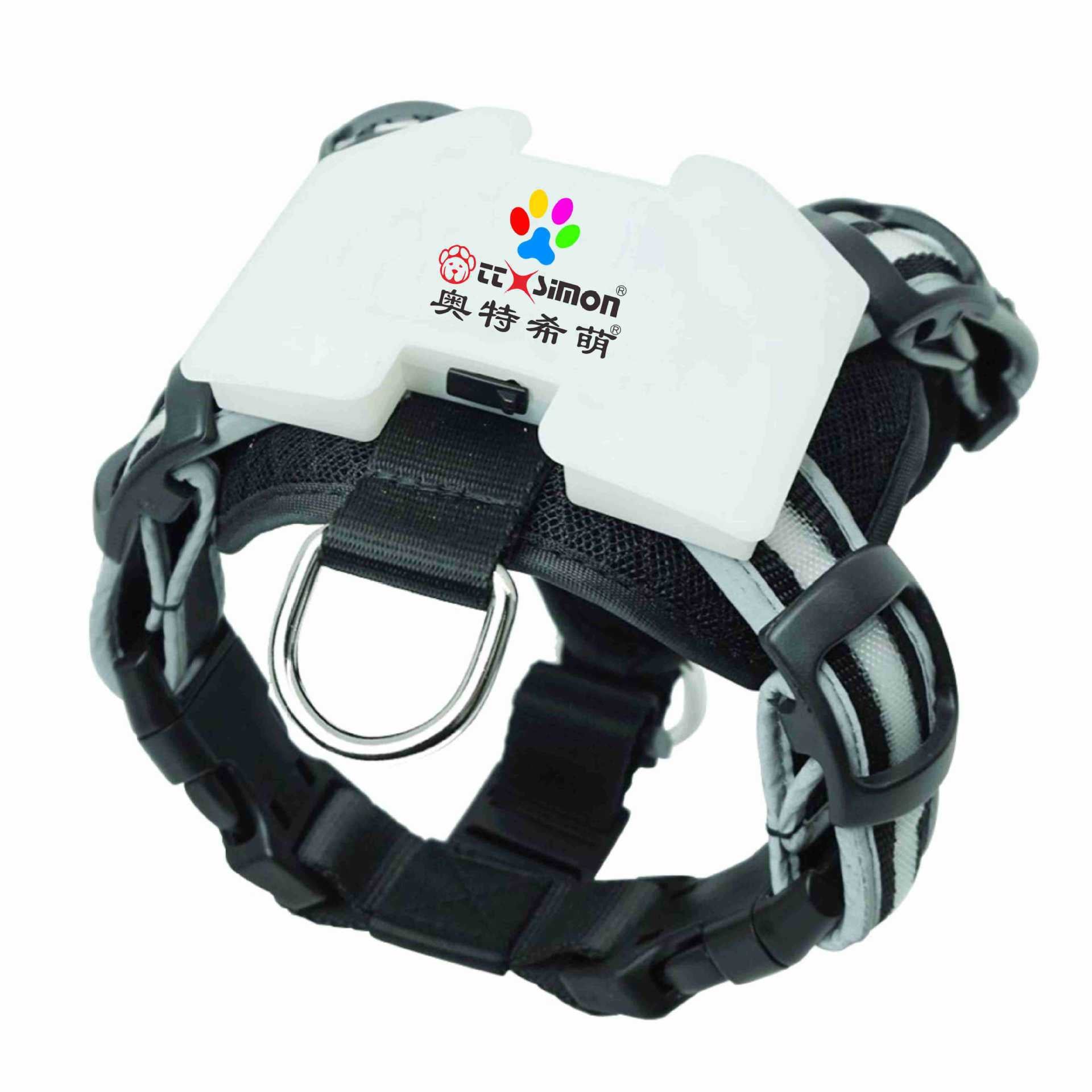 Anti-lost Warning Flashing Dog Harness