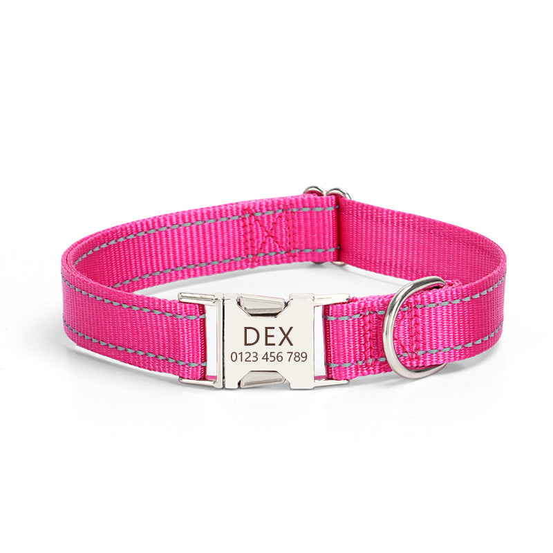 Reflective Silk Dog Collar