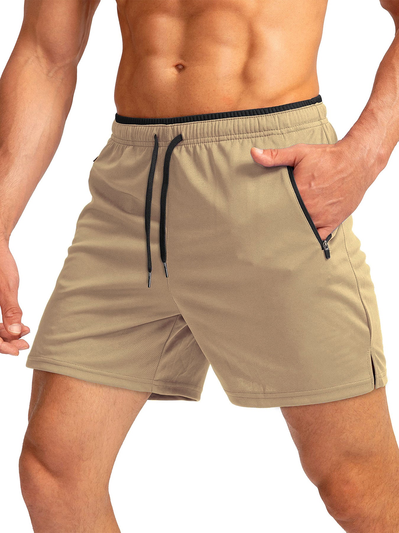 Running Short Zipper Pocket