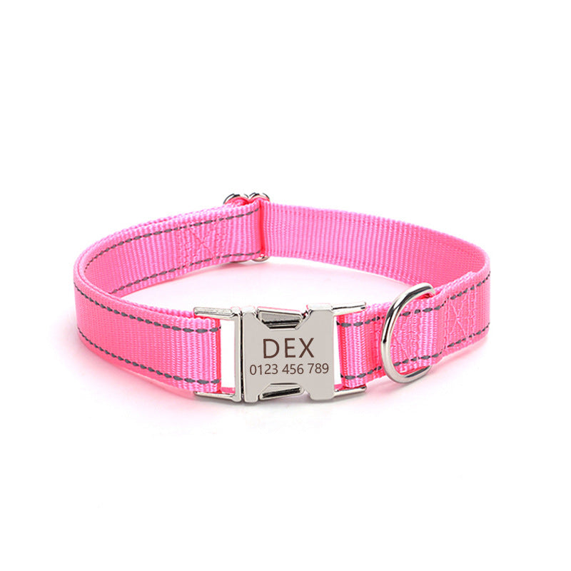 Reflective Silk Dog Collar