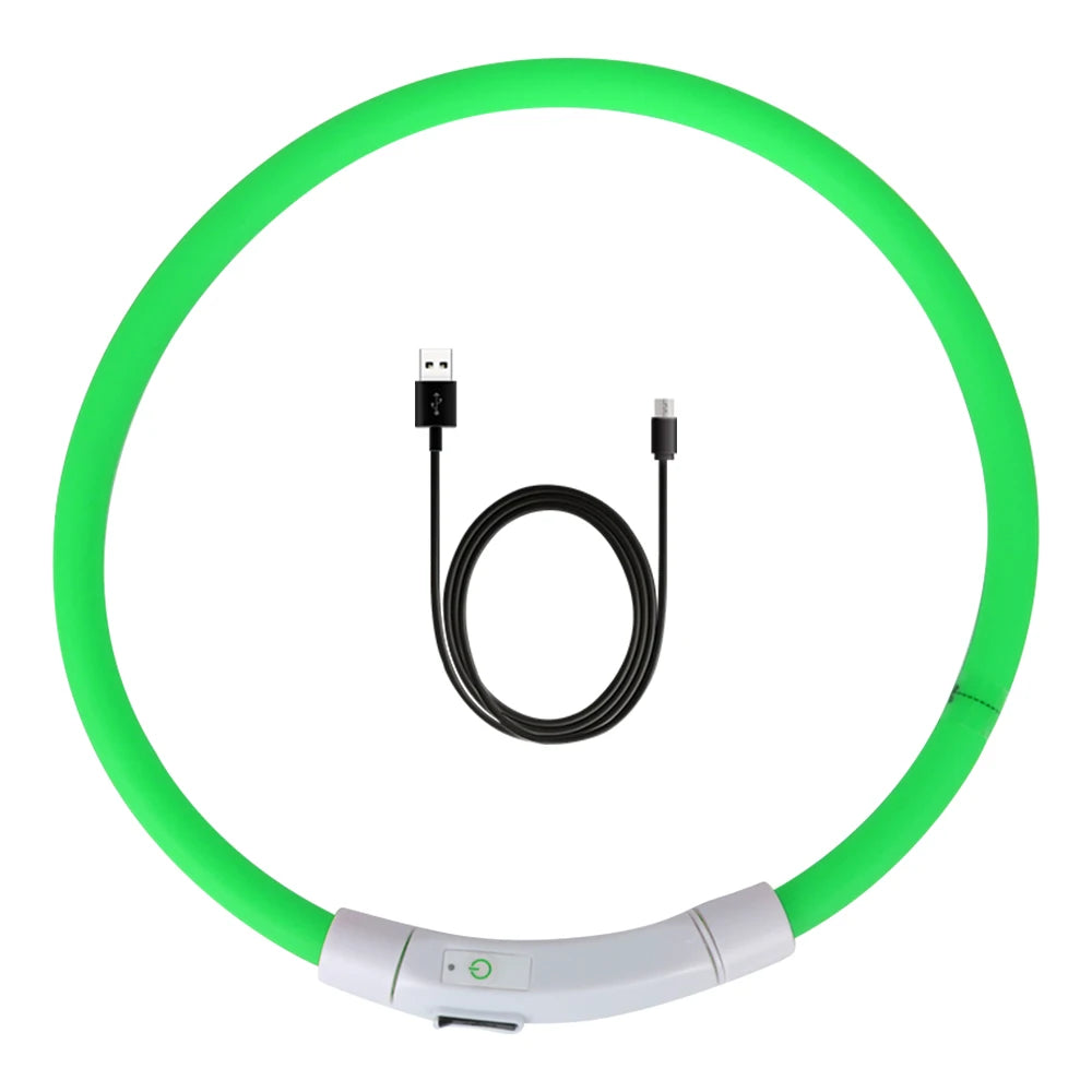 Night Safety Flashing Glow  Collar Night Luminous Charge Collar Led Usb Dog Collar Pet Accessories Dog Accessories