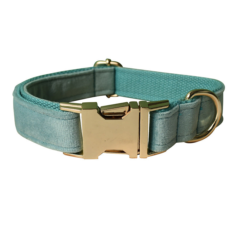 Lake Green Gold Dog Collar
