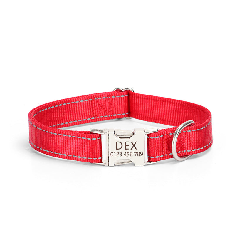 Reflective Silk Dog Collar