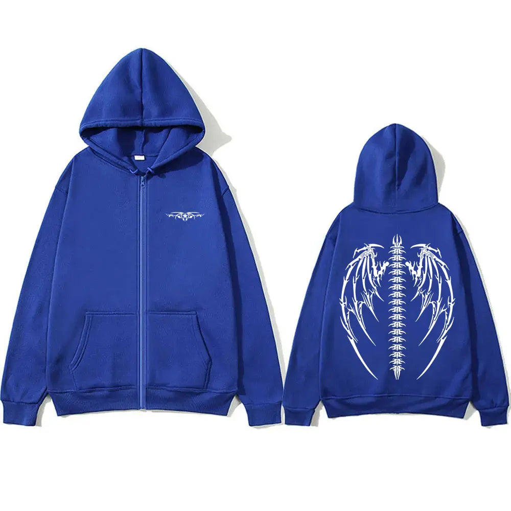 Skeleton Gym Pump Cover Zipper Hoodie Male Casual Oversized Zip Up Pullover Men Women Fitness Workout Bodybuilding Zip Up Jacket