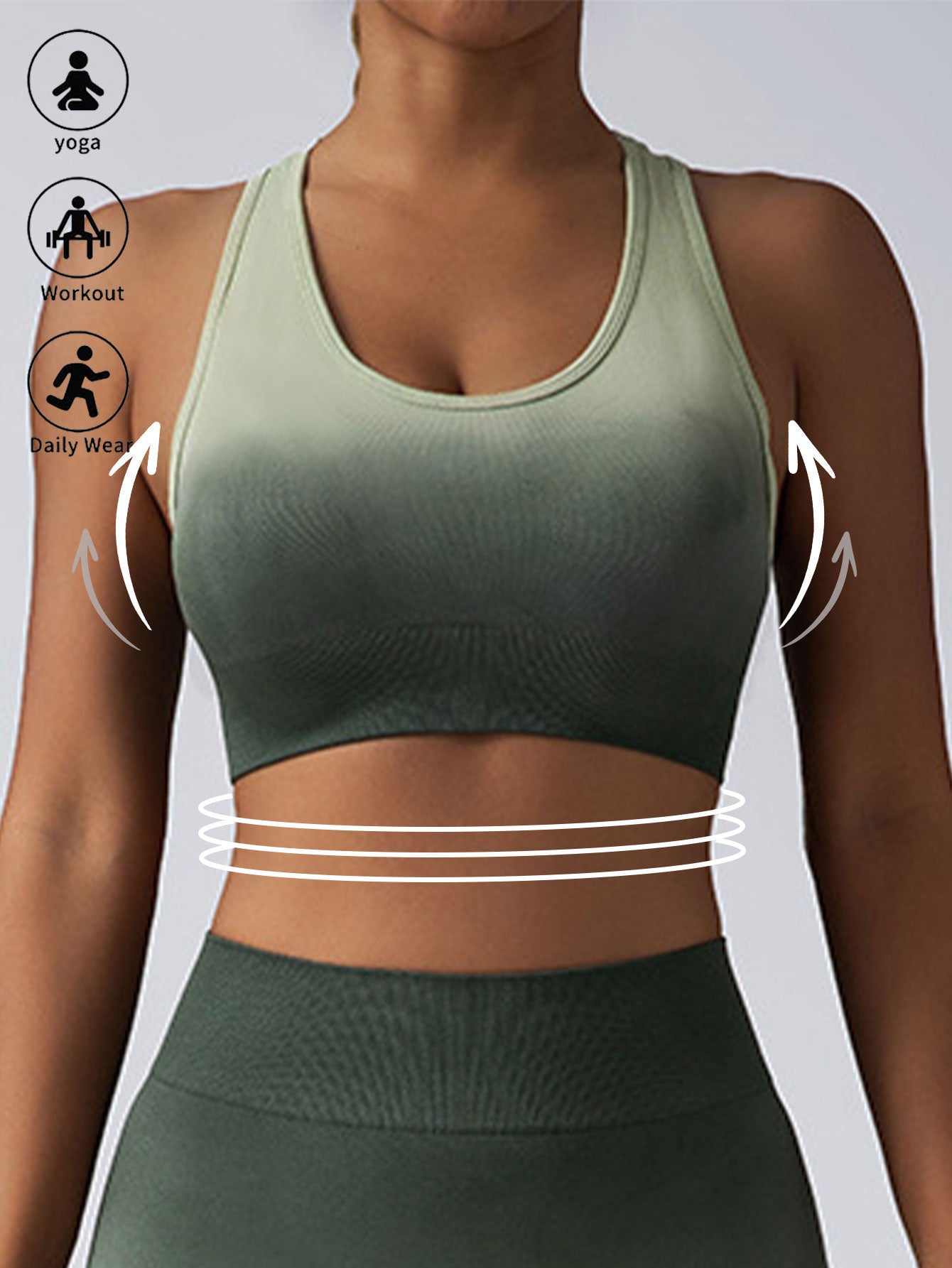 Running Bra Workout Crop Tank Tops