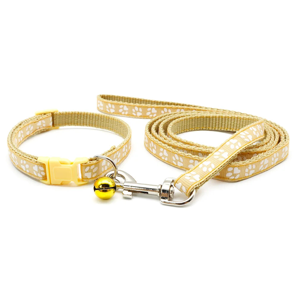 24Sets Lovely 120cm Paw Dog colloar Leash Personalized Long Pet Walking Lead Rope Dog Daily Walking Leash Supply Pet Supplies