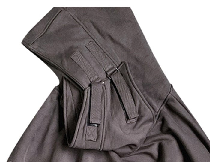 DARK Japanese Streetwear Hoodie Men Harajuku Neck Fish Mouth Pullovers Sweatshirts Oversized Hip Hop Hoodies Techwear