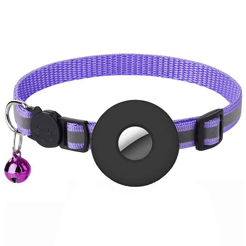 Airtag Cat Collar With Bell Reflective