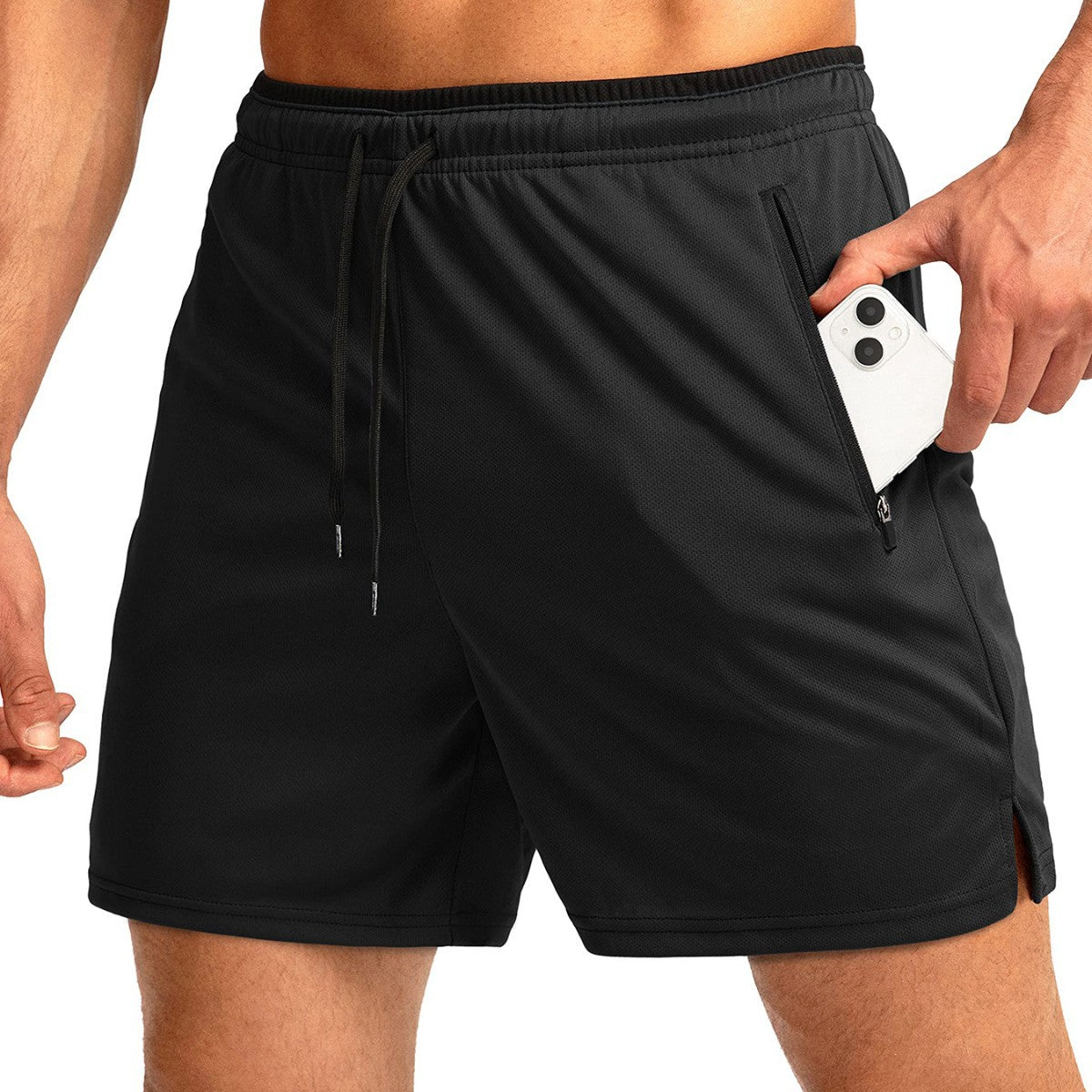 Running Short Zipper Pocket
