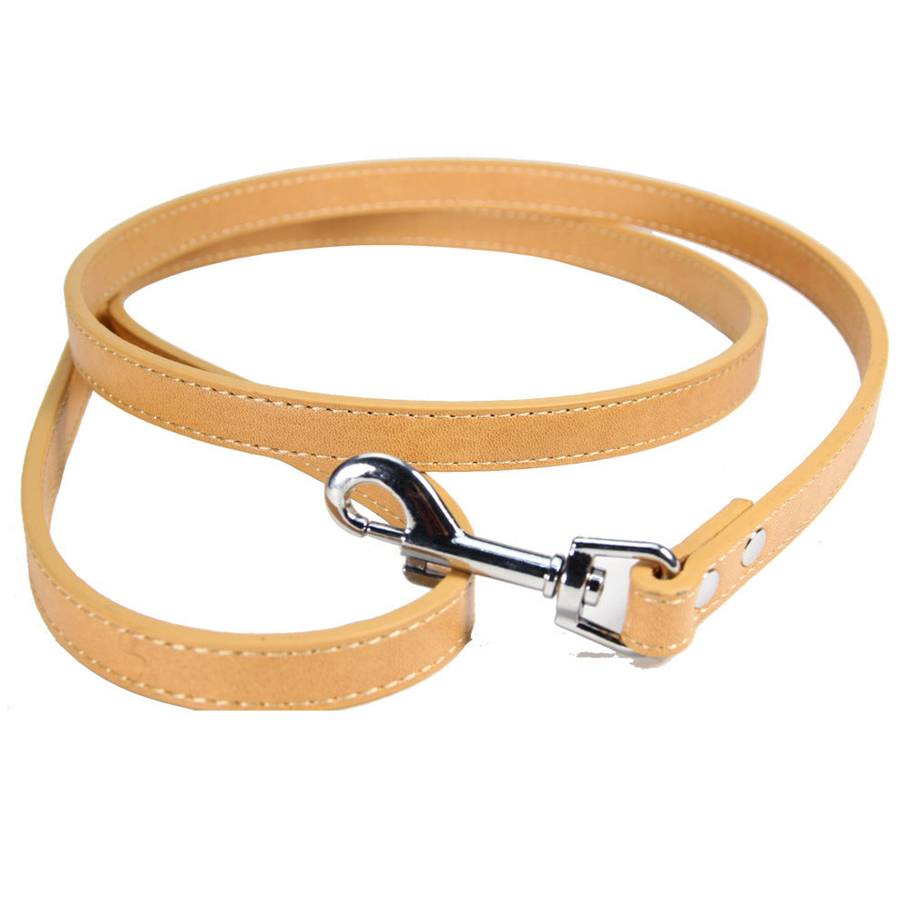 Pet Leash Leather Dog and Cat Chain