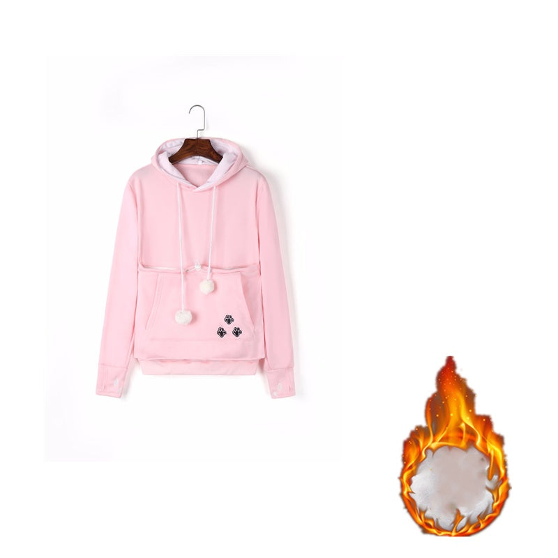 Women Hoodie with Pet Pocket