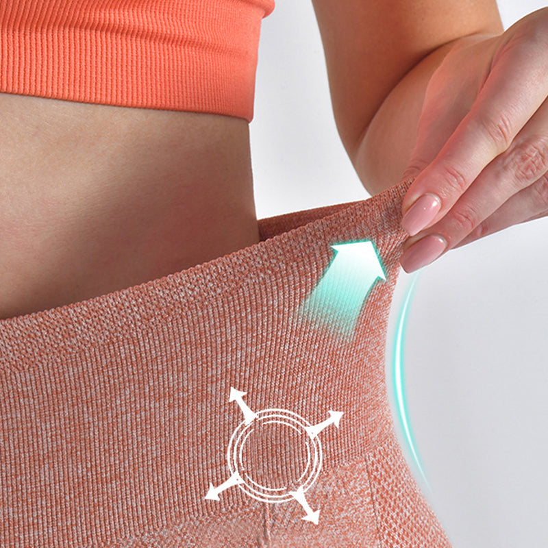 Striped Shorts High Waist Leggings