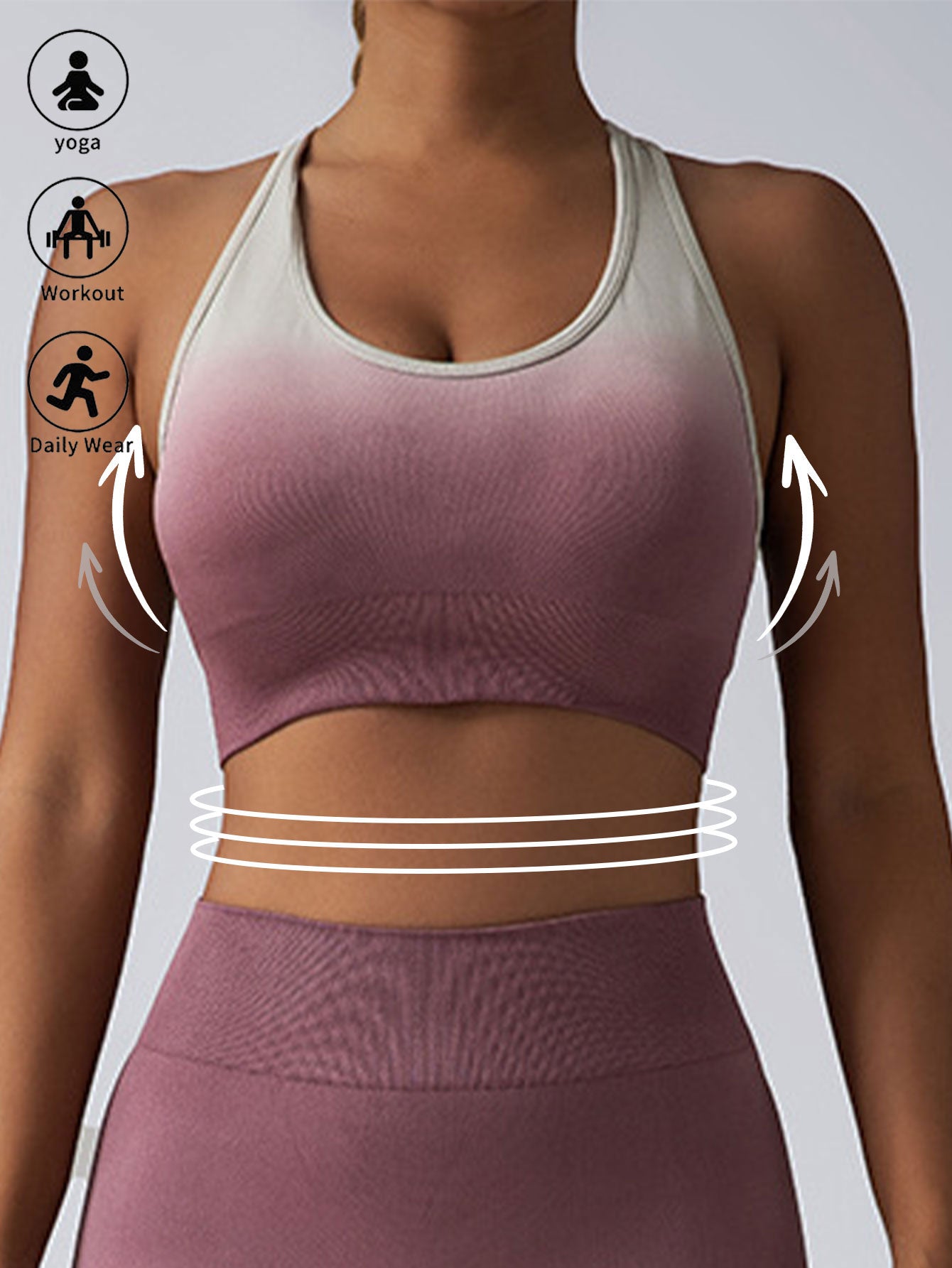 Running Bra Workout Crop Tank Tops