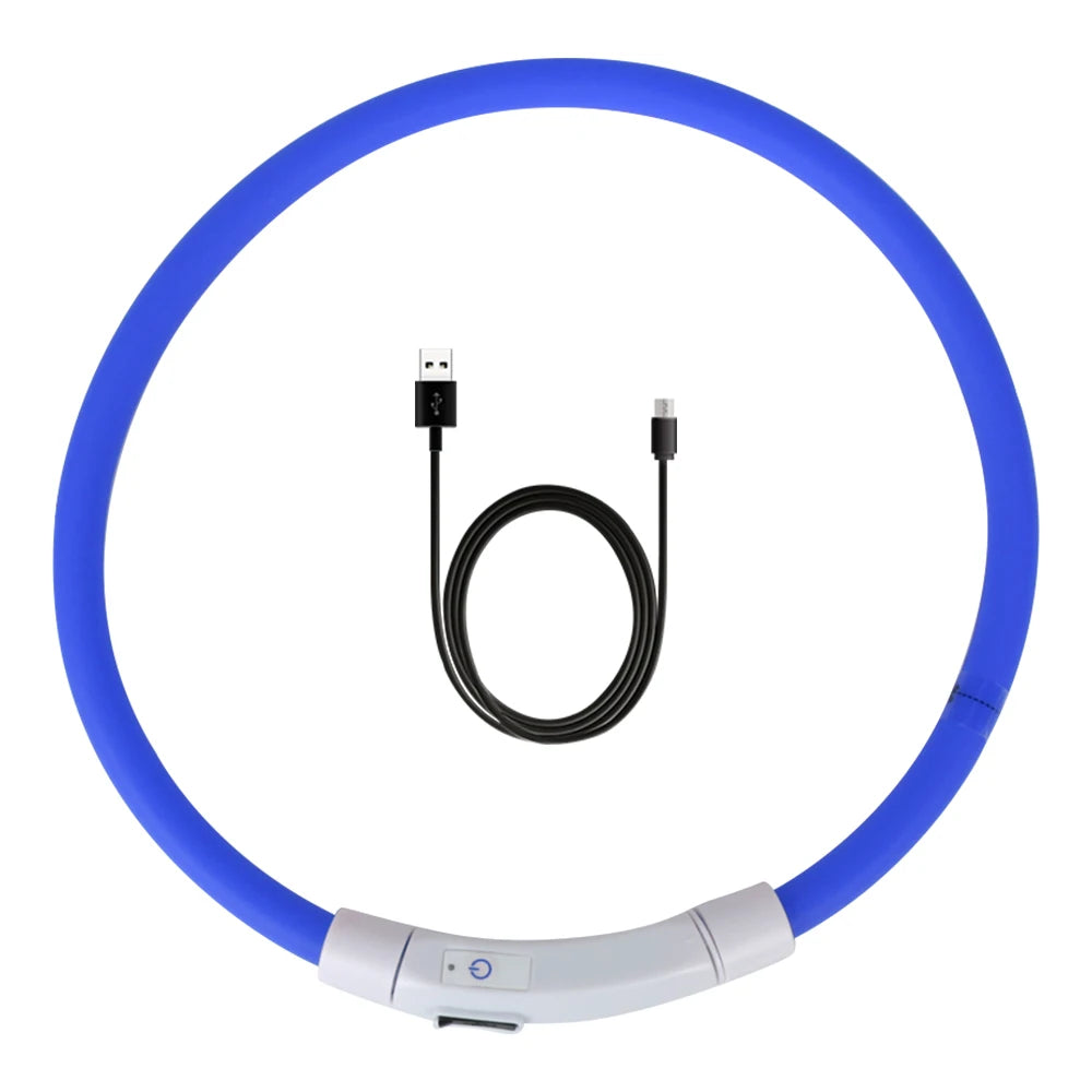 Night Safety Flashing Glow  Collar Night Luminous Charge Collar Led Usb Dog Collar Pet Accessories Dog Accessories