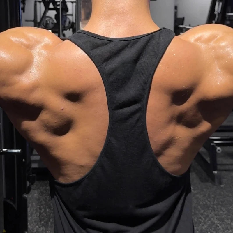 Men's Stringer Gym Vest, Dragon Ball Z Saiyan Training Tank Top, Quick - Dry Sleeveless Singlets for Fitness Muscle Building