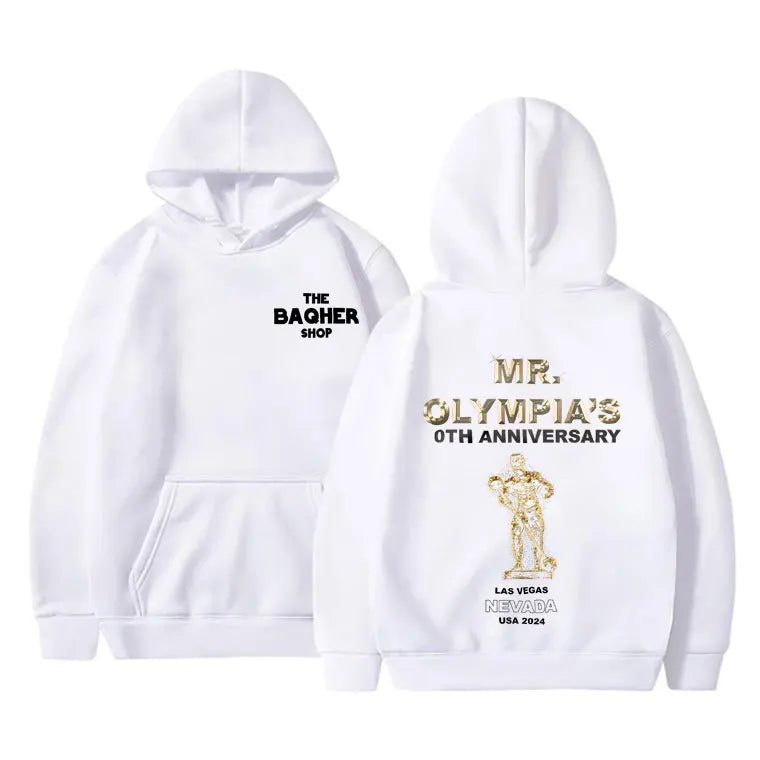 Mr Olympia Fitness Gym Pump Cover Graphic Print Hoodie Male Oversized Pullover Hoodies Men Women Fashion Casual Hooded Tracksuit