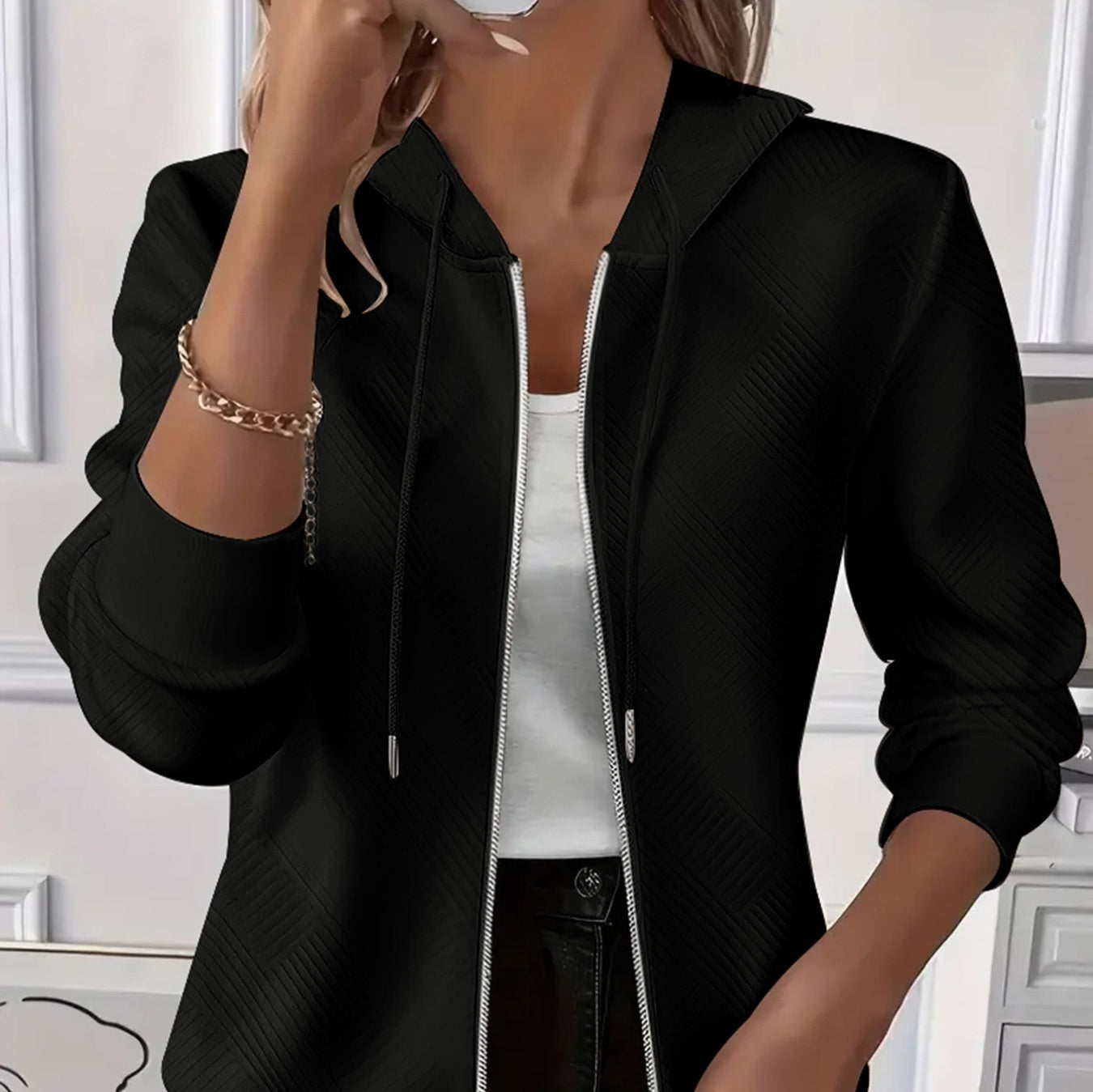 Long Sleeve Zipper For Women