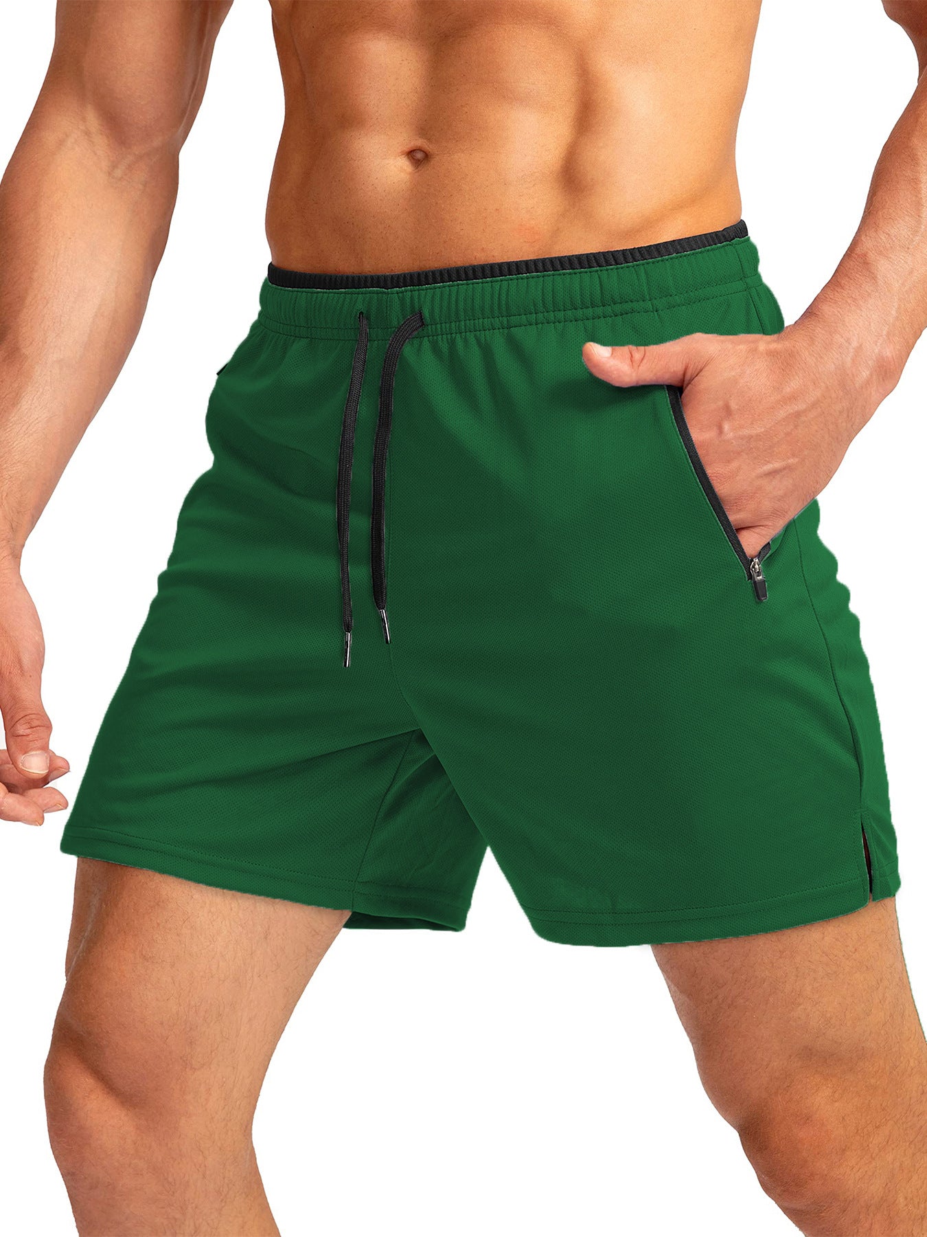 Running Short Zipper Pocket
