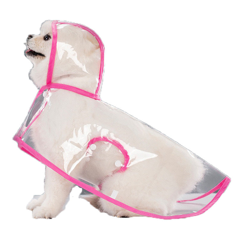 Dog Lightweight Raincoat Transparent