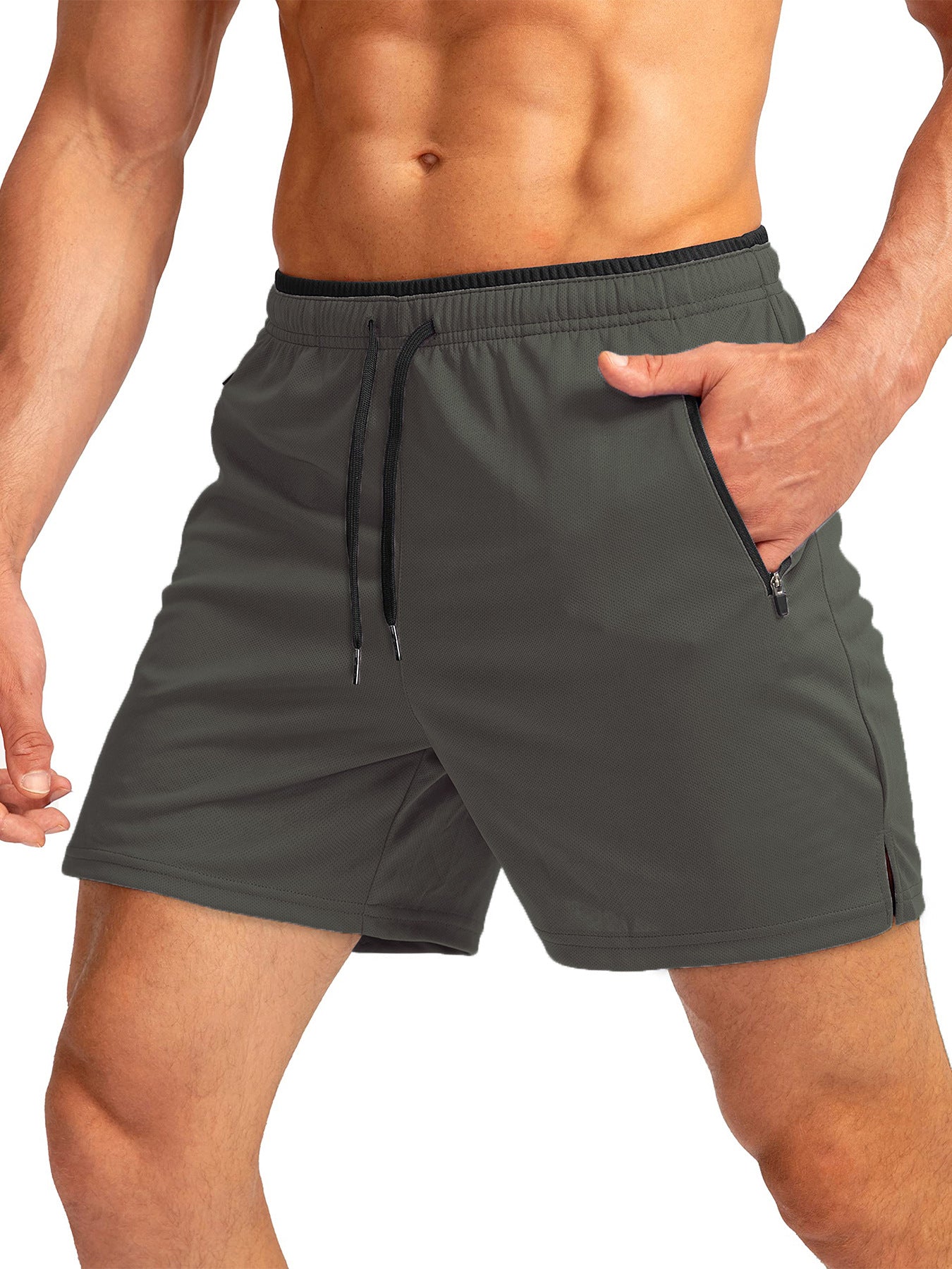 Running Short Zipper Pocket